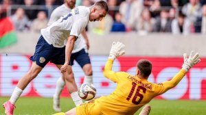 Разгромом завершился товарищеский матч сборных России и Беларуси по футболу