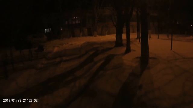 Видеорегистратор С600 пример видео ночью