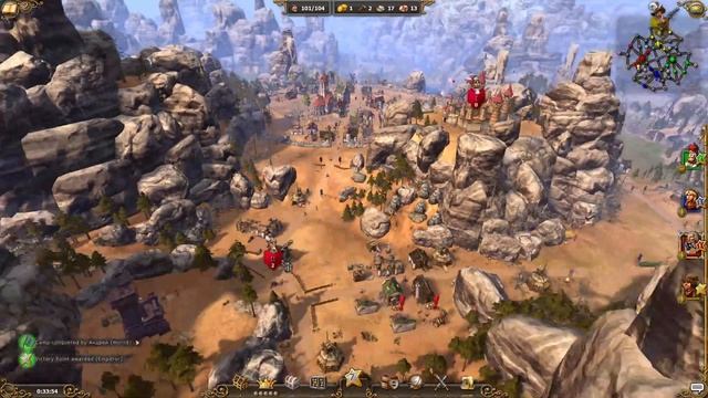 Settlers 7 - BearmanLv vs Antares vs Андрей vs mh2gow - Blazing heat смотреть онлайн