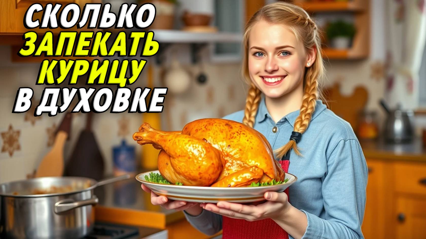 Сколько запекать курицу смотреть онлайн