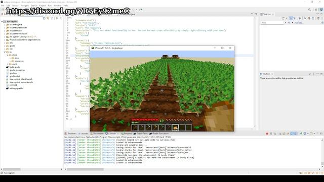 Обзор на новый мод Hoe Replant который меняет ванильный Minecr смотреть онлайн