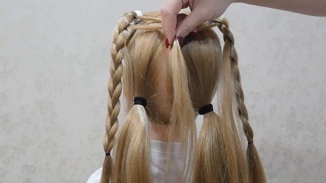 КРАСИВАЯ И БЫСТРАЯ ПРИЧЕСКА НА КАЖДЫЙ ДЕНЬ