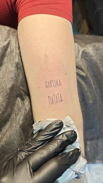 тату на руке