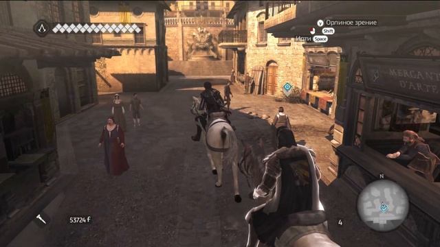 АСАСИНИМ ПО ЧЁРНОМУ в Assassins Creed Brotherhood #1 смотреть онлайн