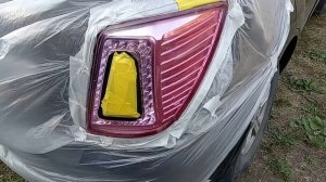 Восстановление цвета «старых» задних фар автомобиля.
