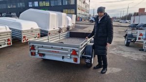 Двухосный легковой прицеп МЗСА 817733.022 273х137 см. Видео обзор.