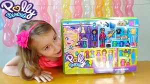#Мультик Полли Покет и друзья Стильный отряд / Polly Pocket squad style super pack / КАТЯ И КУКЛЫ