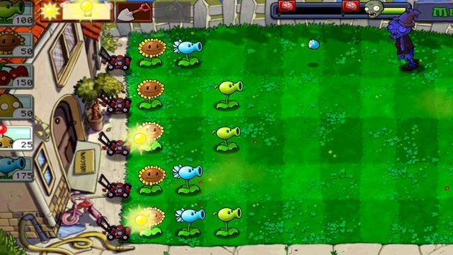 1 локация,дневные растения!"plants vs zombies смотреть онлайн