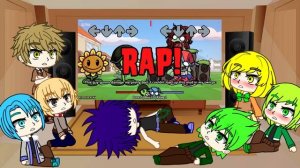 Реакция Растения против зомби(Human Version) на Friday Night Funkin' VS