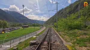 🚄 4К SmartTV ➤ Glacier Express Бриг - Церматт, железная дорога Маттерхорн-Готард, Швейцария! 60fps