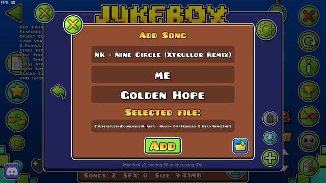 как пользоватся модом Jukebox в Geode?