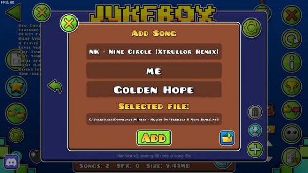 как пользоватся модом jukebox в geode?