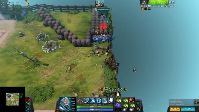 World of dota | Arena 159 волн ZEUS смотреть онлайн