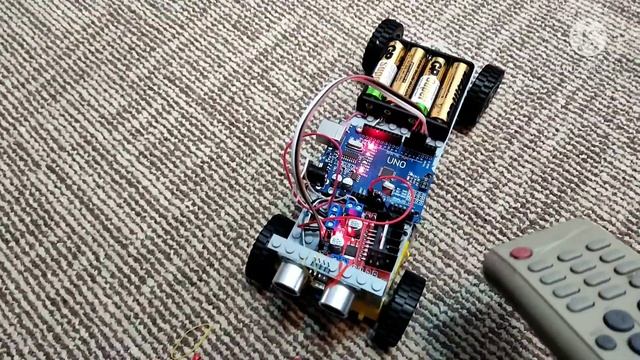 Машинка на инфракрасном управлении // Arduino