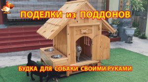 Будка для собаки вариант из поддонов 🧱🐶😂 Как сделать своими руками пошагово 🦮