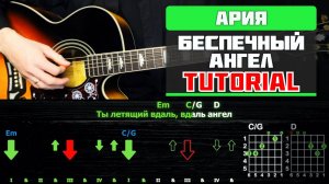 🎸 Ария – "Беспечный Ангел" на гитаре: полный разбор (ритм + соло) 🎶