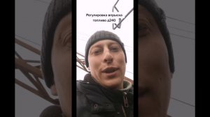 Регулировка впрыска топливо д240 #михаилчервень