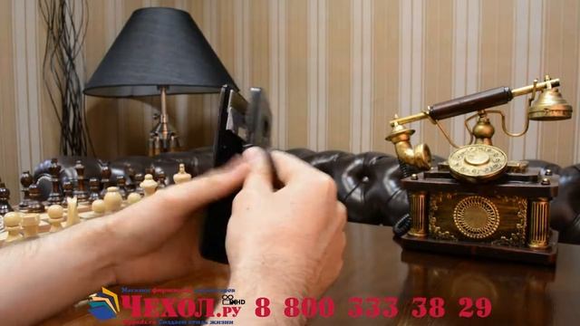 Фирменный чехол-книжка из качественной импортной кож? смотреть онлайн