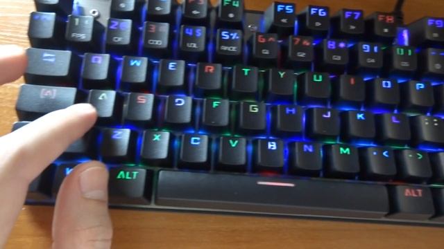 Игровая клавиатура проводная Motospeed CK104 Silver RGB