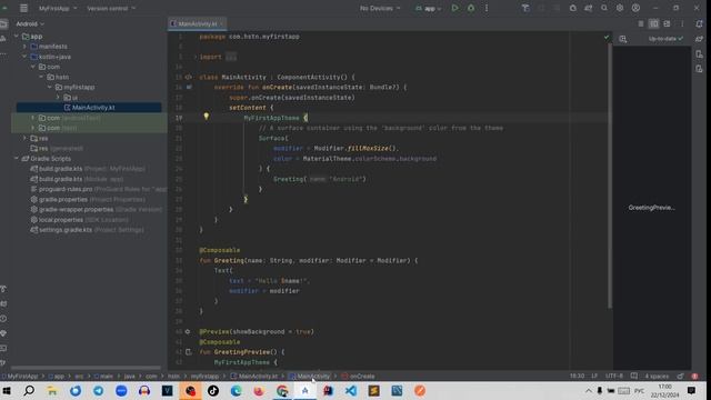 Android Studio + Kotlin. Урок 1.6. Интерфейс Android Studio. смотреть онлайн