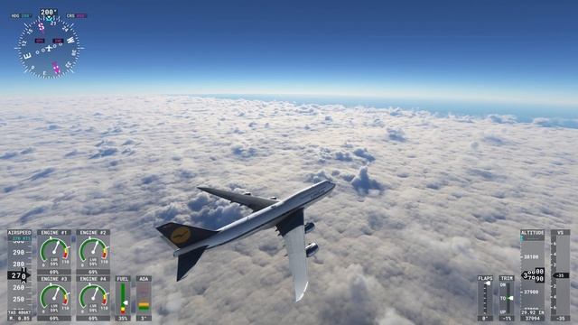 Microsoft Flight Simulator 2020 | ELLX Люксембург -LEMD Мадрид|Boeing 747 Salty MOD смотреть онлайн