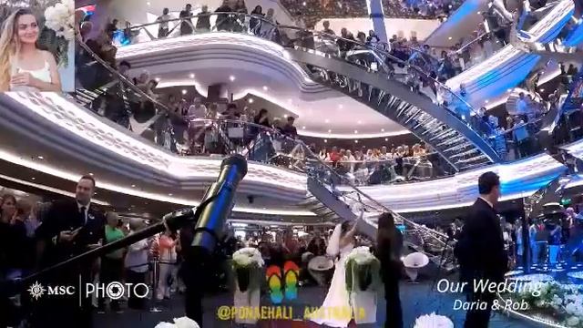 Свадьба на лайнере MSC BELLISSIMA. Дарья и Роб - партнеры Круи