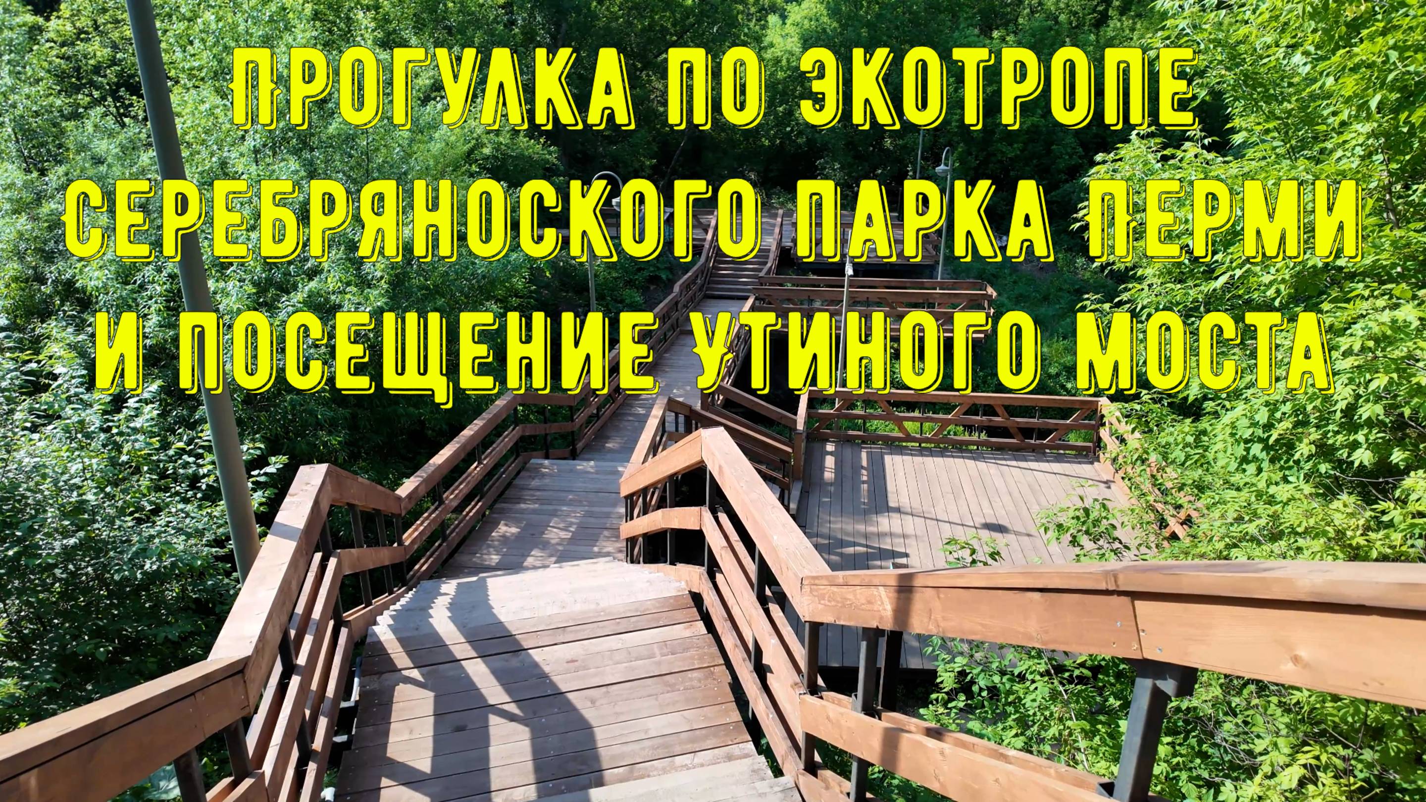 Прогулка по экотропе Серебряноского парка Перми и посещение Утиного моста