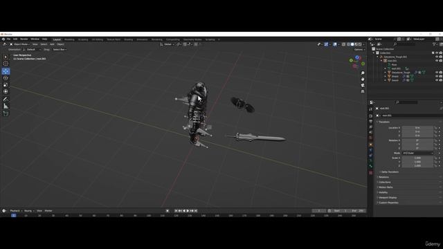 3 - Schwert und Schild in Blender bearbeiten смотреть онлайн