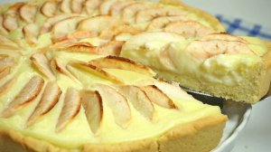 Открытый яблочный пирог. Вкусно и просто.