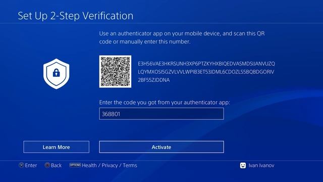 Как включить 2-этапную аутентификацию на PS4 смотреть онлайн