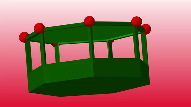 3D-композиция: 7-стенная беседка