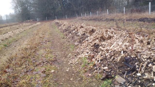 испытания разбрасывателя щепы от Дигриз с роторной ра