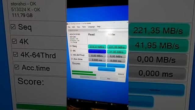 Ssd Adata Sp580  второй хард