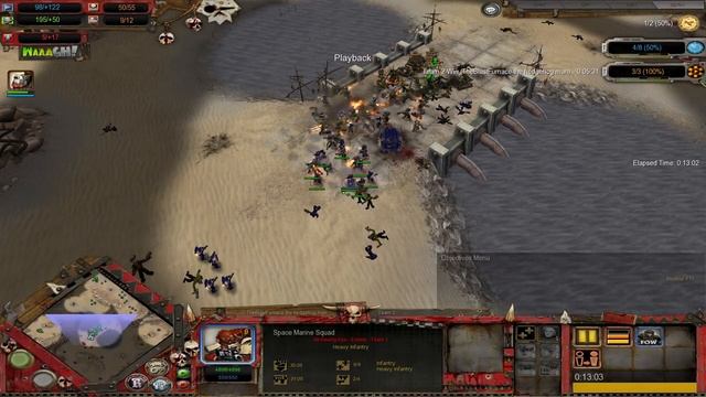 Элита Жиллимана В ЯРОСТНОЙ СХВАТКЕ с WAAAGH Орков! DoW Cast: Sp смотреть онлайн