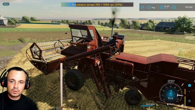 🔥 фс22 🔥 Жнива сої на Володимирівці для Farming Simulator 22 / ф