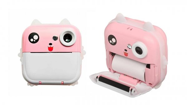 Детский фотоаппарат с принтером фотографий и бумагой