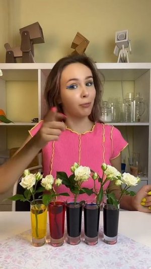 Как сделать черную и цветные розы 😱