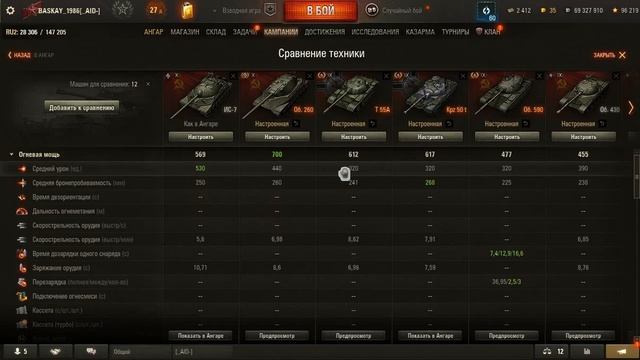 Стоит ли выполнять ЛБЗ на Об 260, Об 279р Сравнение тяжелы