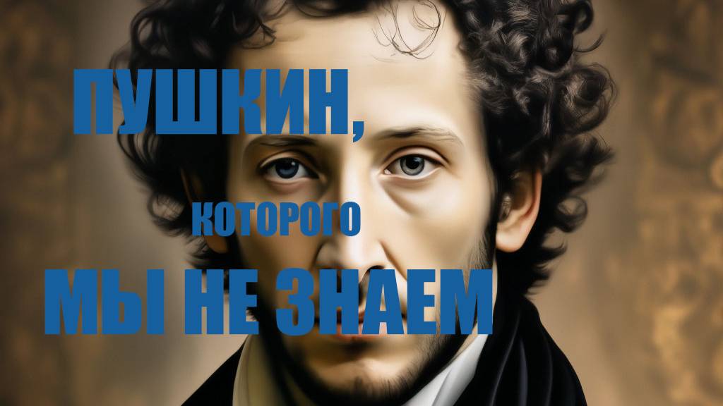 ПУШКИН, КОТОРОГО МЫ ЕЩЕ НЕ ЗНАЛИ. Программа лауреата Патриаршей литературной премии Воронцова А. В.