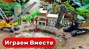 Машинки мультики 🚜 Соединяем водопровод и помогаем на ферме с машинками Игрушки мультики детям