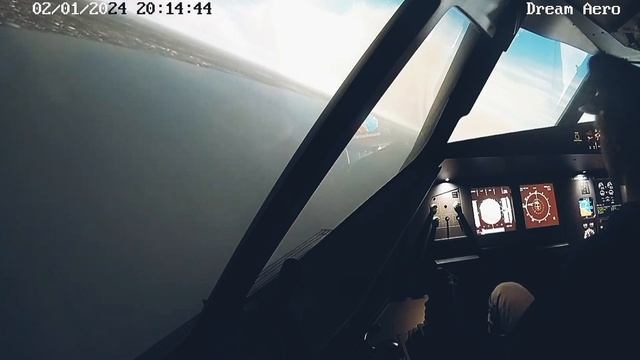 Взлет и посадка в Чикаго, Airbus A320. Dream Aero | Хорошее качест