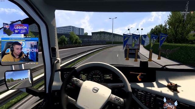 ДНЕВНИЙ РЕЙС - ШВЕЦІЯ | Euro Truck Simulator 2 MultiPlayer | Lenovo Legion смотреть онлайн