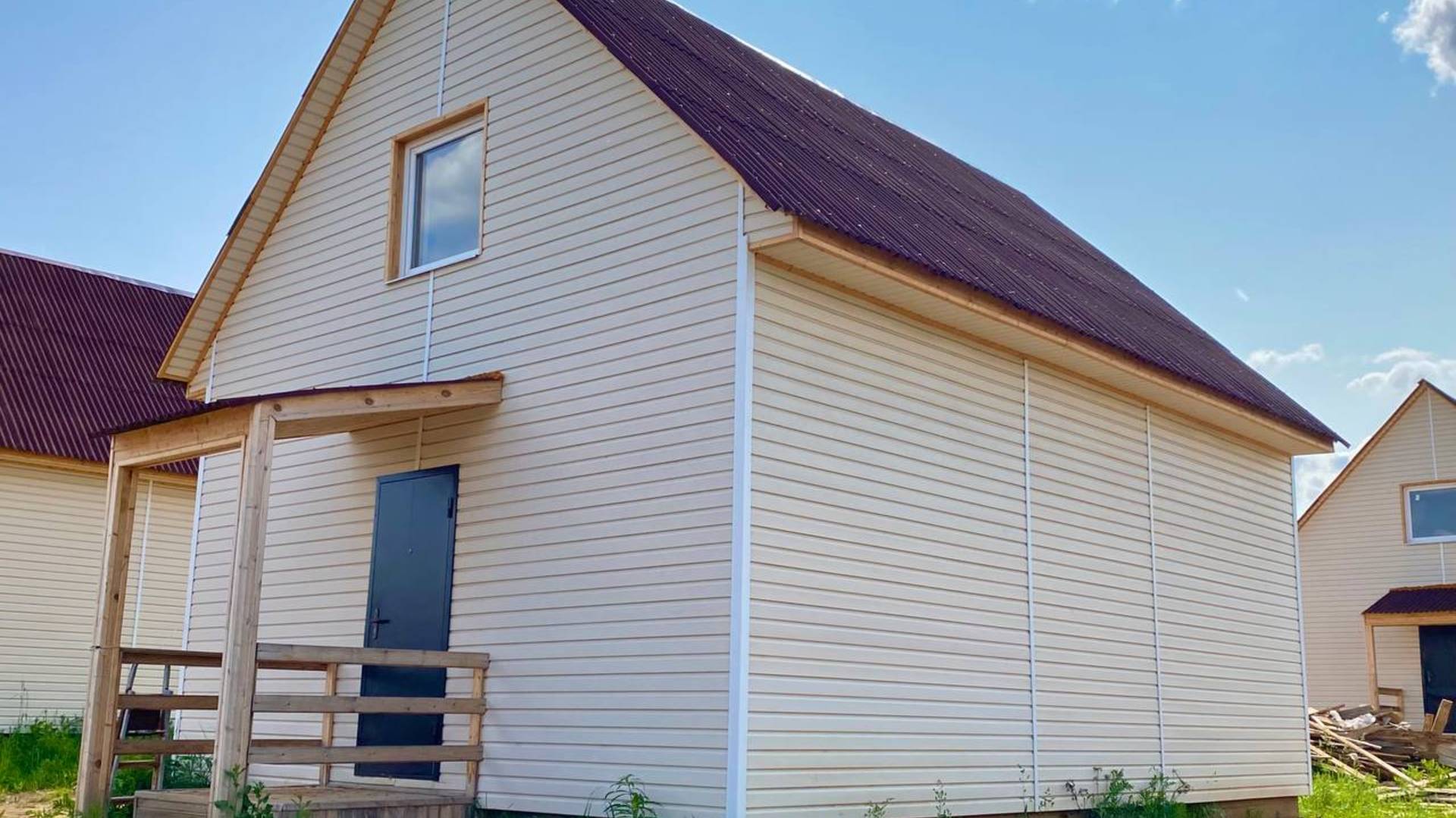 Дом из газобетона 85 м2 в Холуденево за 67 952р месяц в аренду с Выкупом! или 4 745 000р смотреть онлайн