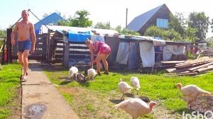 Домик в деревне,жизнь в своём доме с хозяйством