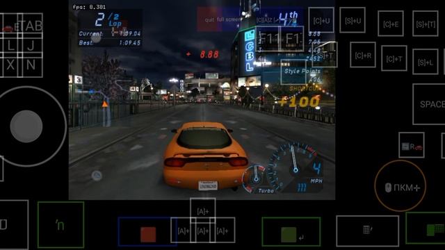 небольшой тест NFS underground на mobox настройки в закрепе в пр смотреть онлайн