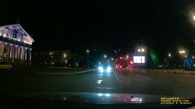 Ночной проезд по Нижнему Тагилу