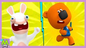 Ми-Ми-Мишки против Бешеных Кроликов.Гонки на Ловкость и Скорость.Кто Самый Быстрый