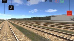 Train and rail yard simulator Паровоз мчится с грузовым поездом#games#