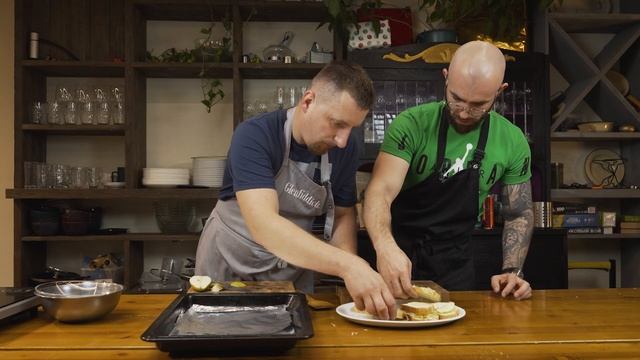 Бутерброд с жаренной грушей