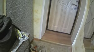 Отделка откосов и изготовление порожка входной двери.